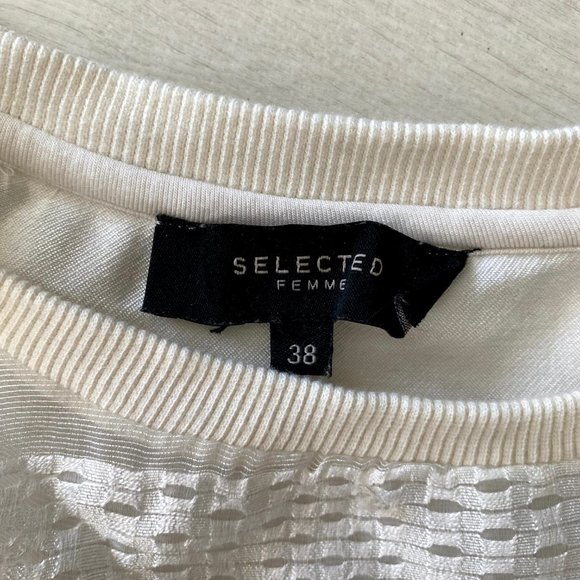 Selective Femme see through detailed sweater - Picture 2 of 3